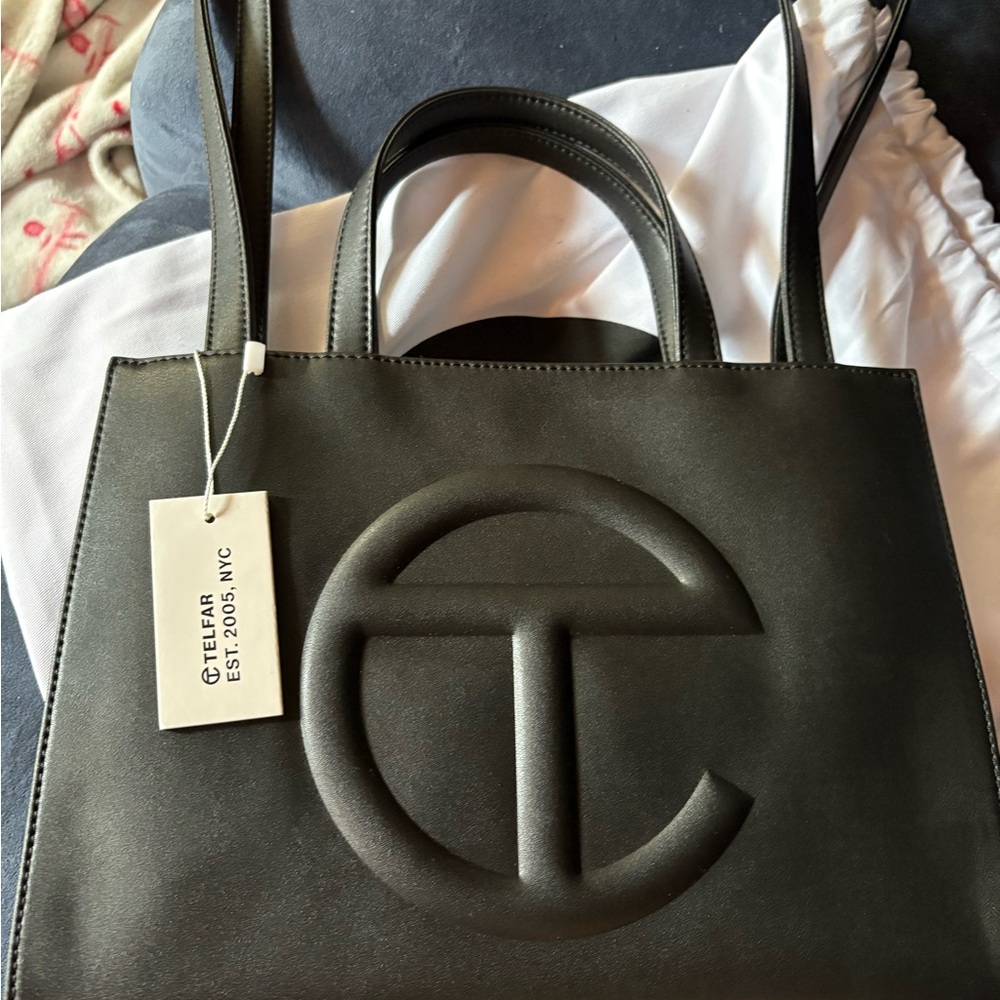 New Telfar Black Shmedium Bag